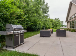 outdoor patio with grill